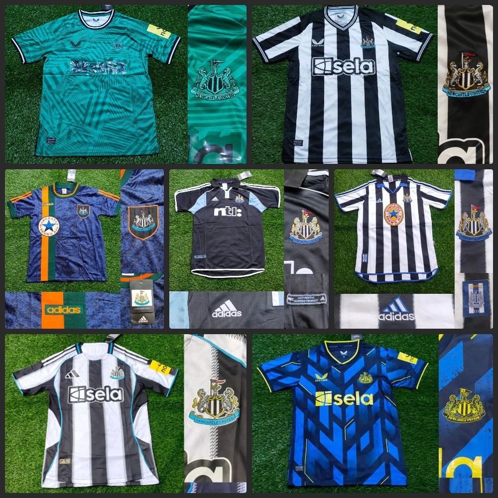 RETRO NEWCASTLE HOME AWAY PLAYER ISSUE JERSEY BAJU BOLA KLASIK 1998/2000 2023/2024 2025/2026 GRADE O