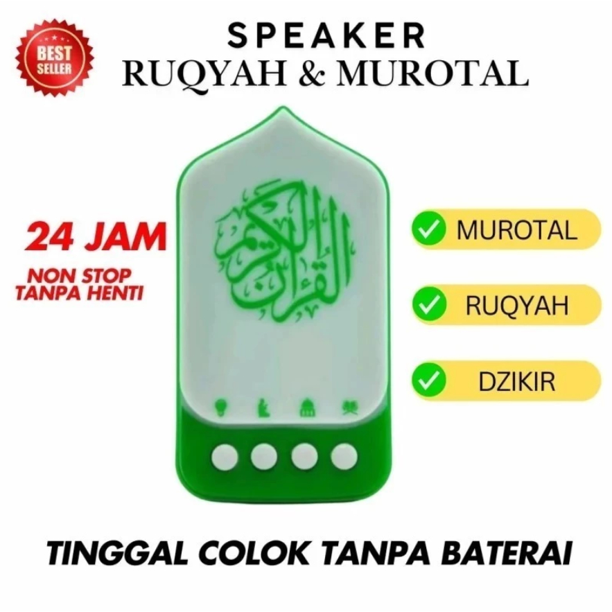 Speaker Zikir Murottal Al-Quran Portable Dengan LED