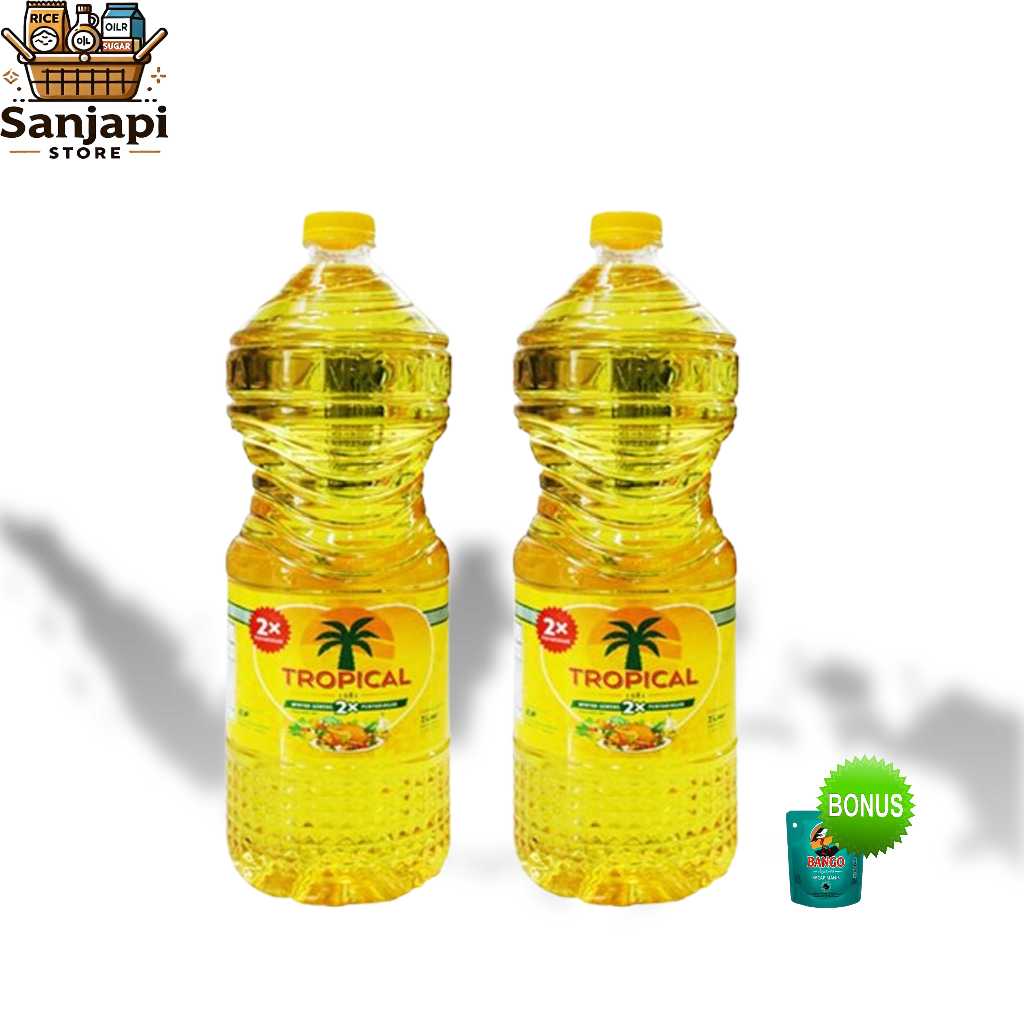 

(Paket Isi 2 PCS) Minyak Goreng Tropical 2 Liter + Bonus Kecap Bango 77g