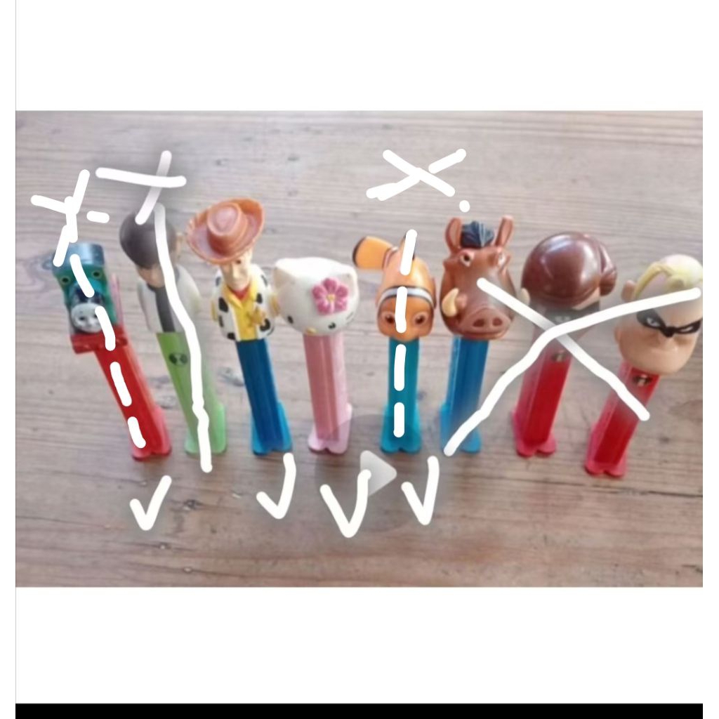 mainan Pez candy karakter per pcs