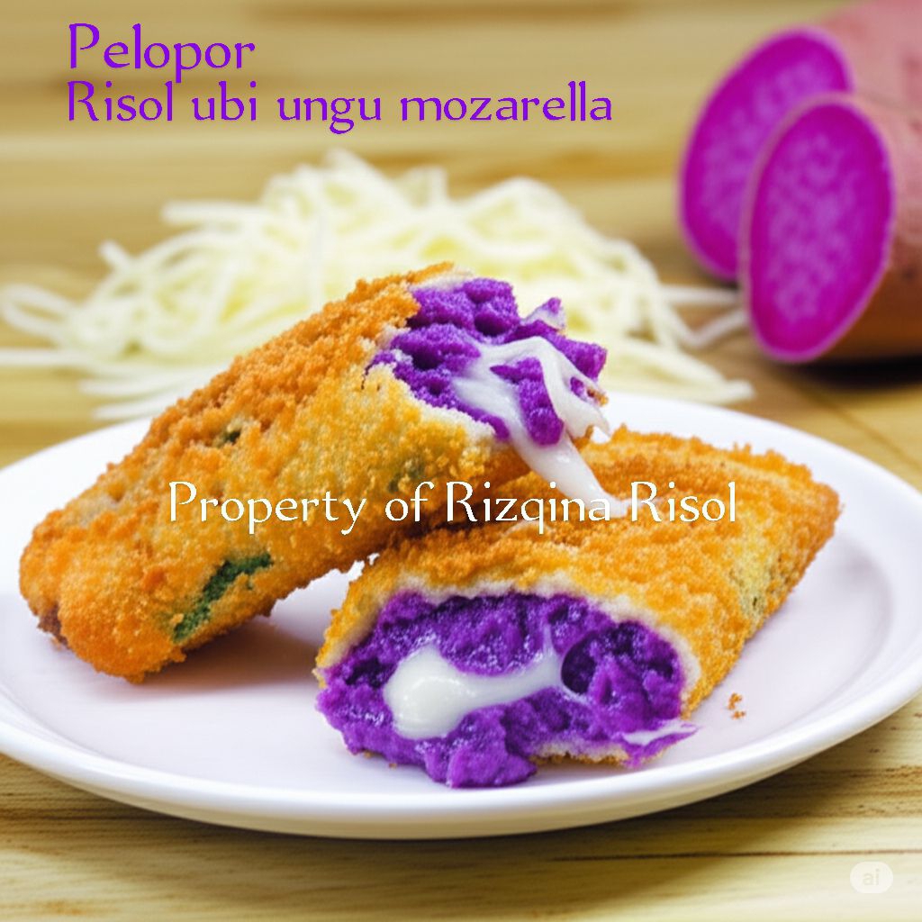 

Frozen Risol Ubi Ungu dan keju Mozarella isi 5 pcs