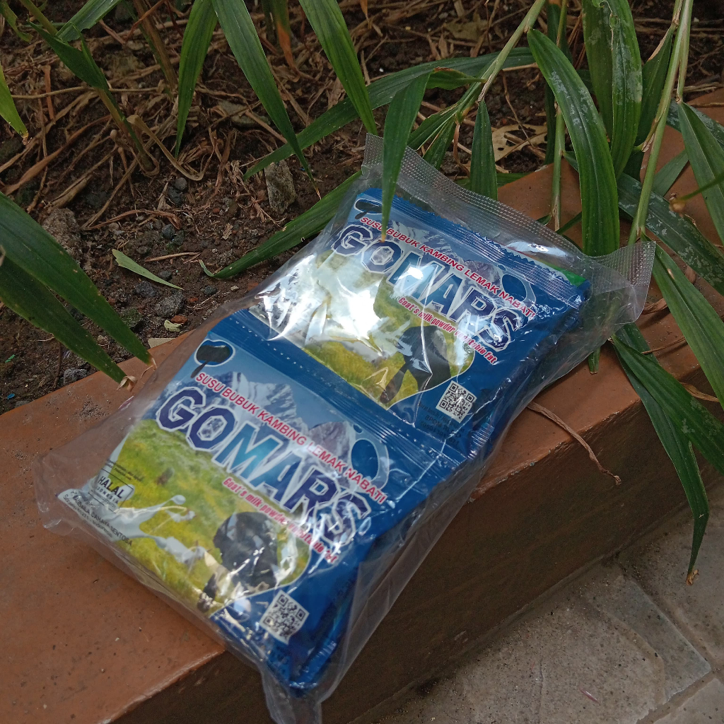 

Gomars Susu Kambing Etawa Sachet Original dan Coklat Sachet Halal BPOM DIY