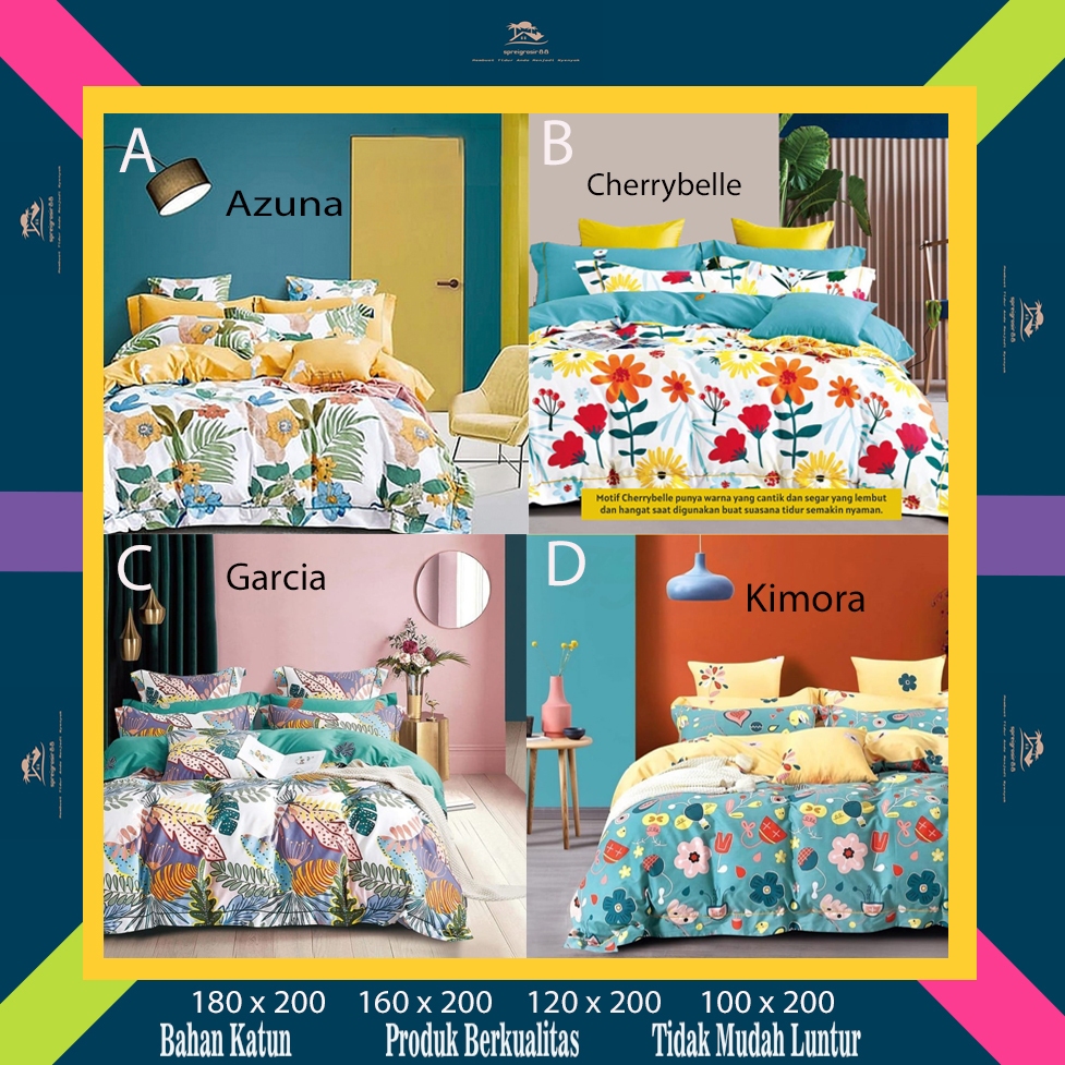 Sprei Katun Bintang Agung Kualitas Bagus 180 x 200 | 160 x 200 | 120 x 200 | 100 x 200