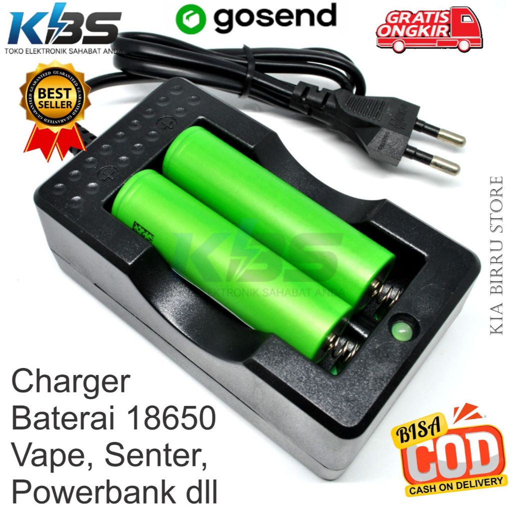 Charger Baterai 18650 Carger Batre Senter Vape Powerbank Lampu Darurat Emergency Casan Ces Mainan RC