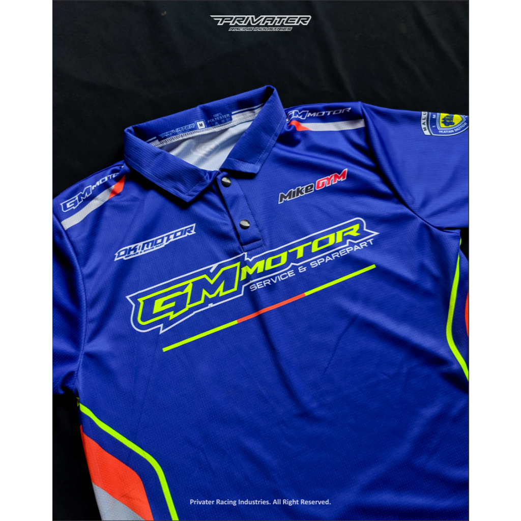 CUSTOM POLO JERSEY || POLO JERSEY PRINTING || CUSTOM JERSEY PRIVATER RACING