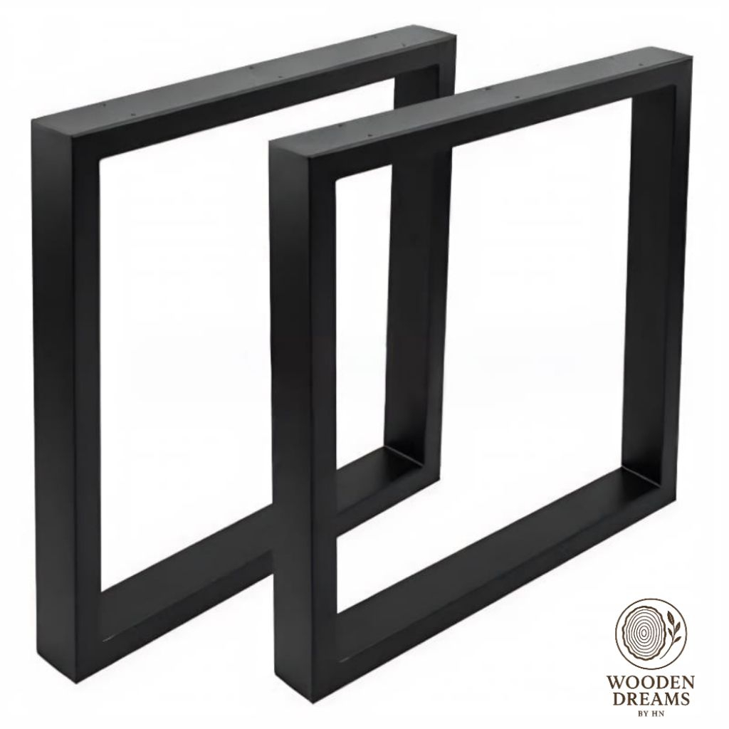 Kaki besi Hollow Meja Industrial minimalis modern model Kotak