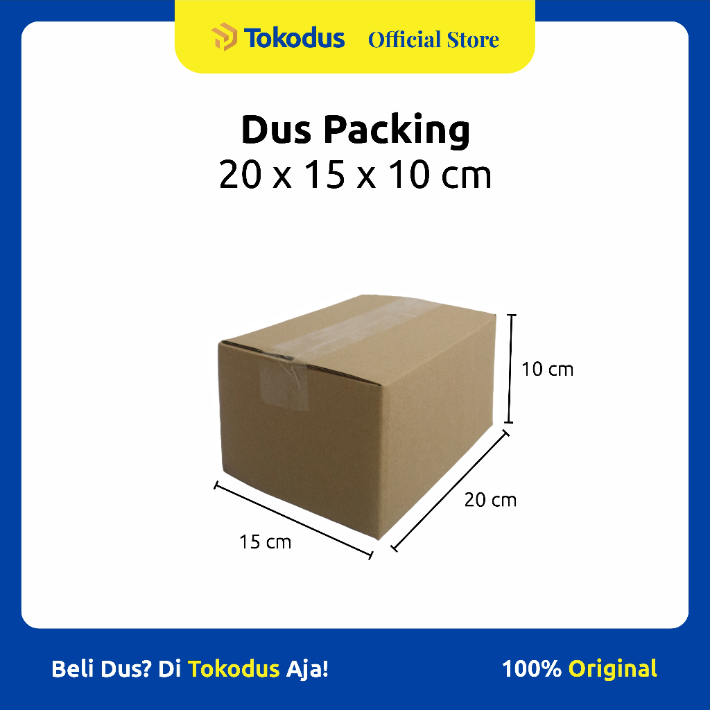 

Kardus Polos uk 20 x 15 x 10 cm | Kardus Packing | Kardus Murah | Dus Kemasan - Tokodus Katapang