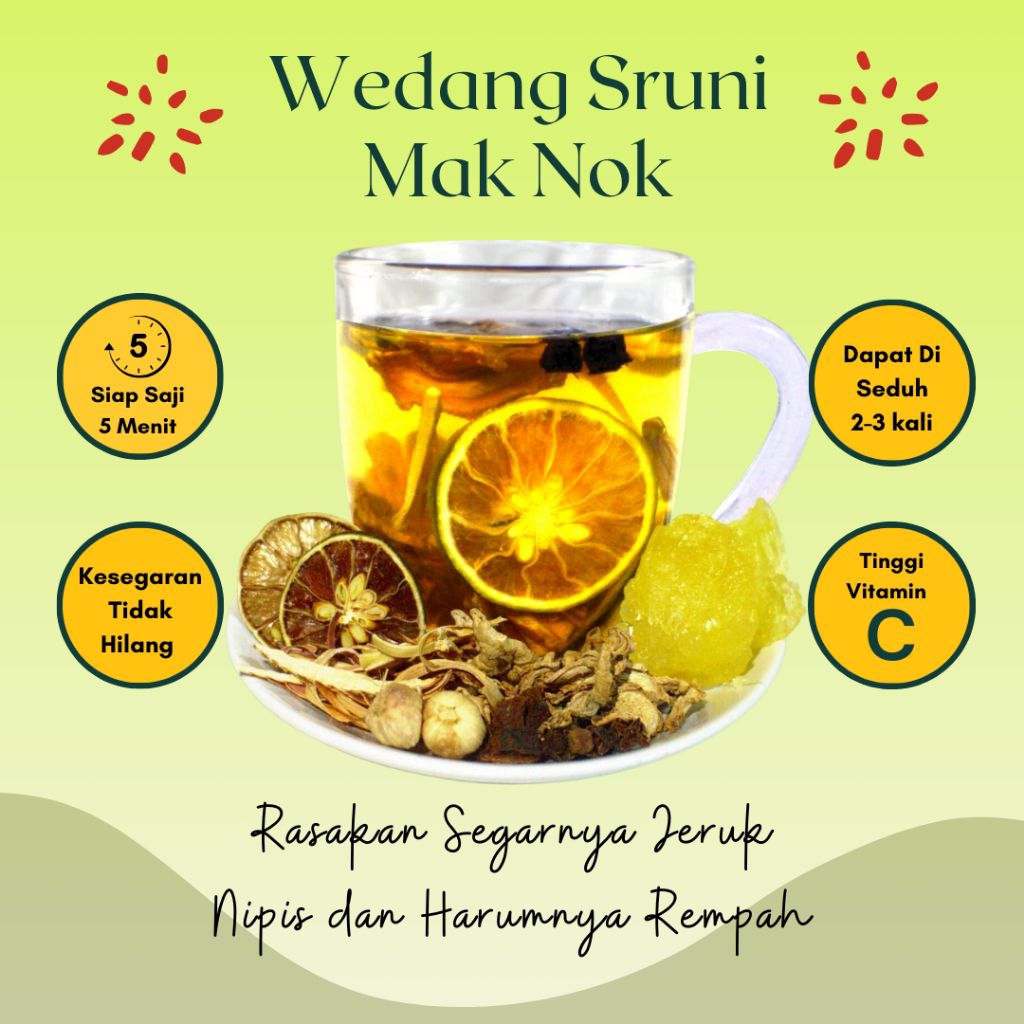 

Wedang Seruni Mak Nok ( 1 Pack isi 6 Pcs )