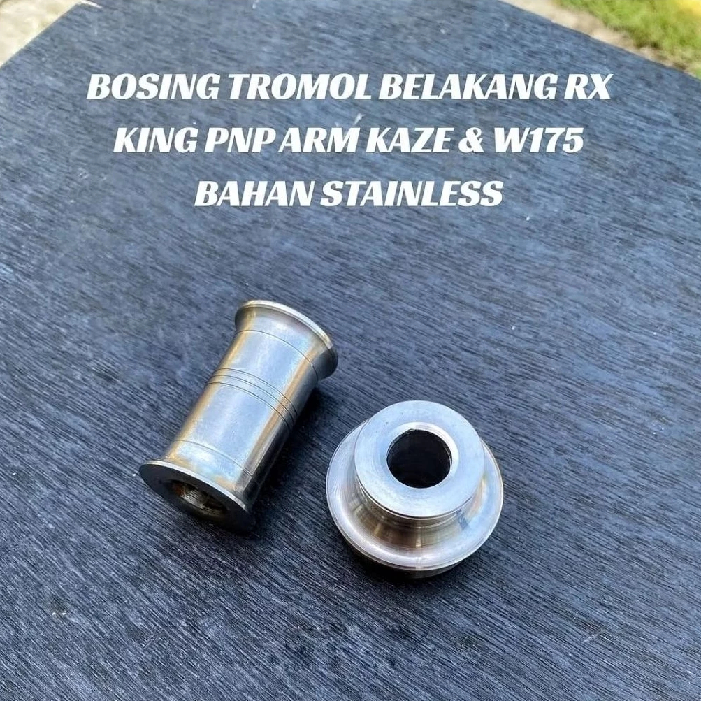 Boshing Bushing Bosh Tromol Belakang RX King pnp Arm Kaze W175 Stainless