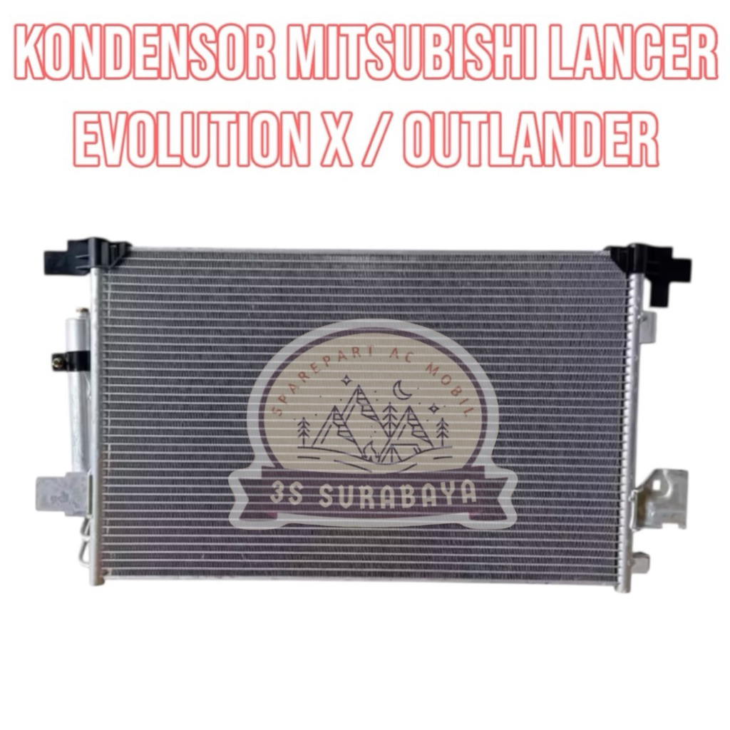 Kondensor Lancer Evolution X Outlander Mitsubishi Ac mobil Condensor (Baru/New)
