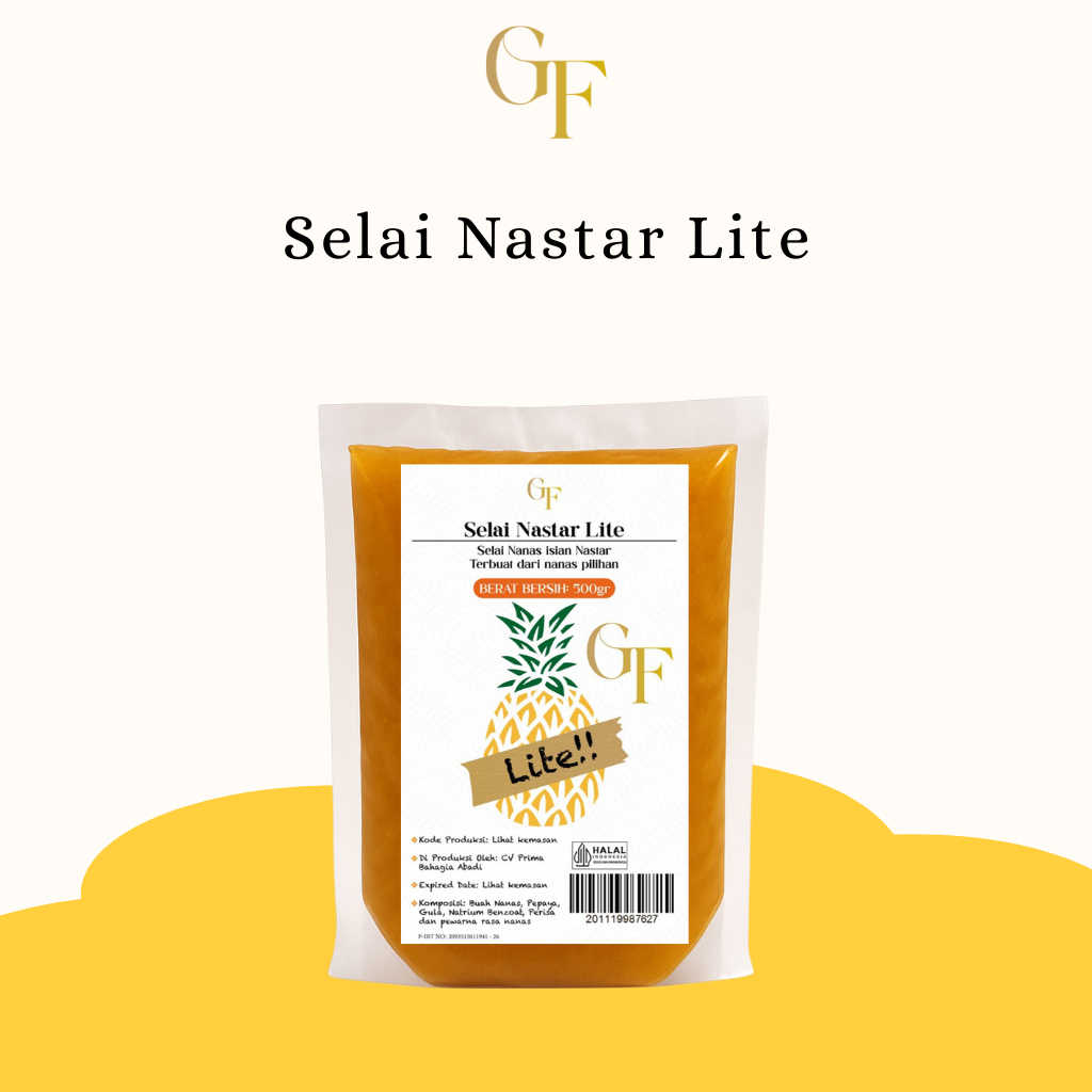 

SELAI NASTAR GF LITE - Selai Nastar Nanas