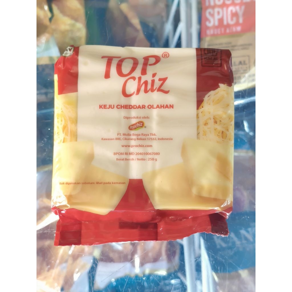 

Top Chiz Keju Cheddar Olahan 250gr