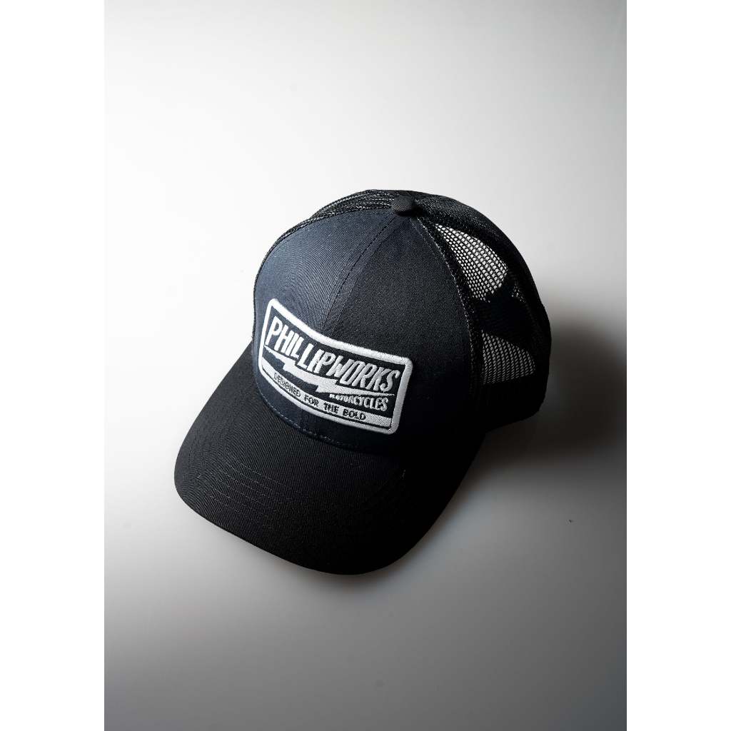 Lightning Blue Hat Trucker Phillip Works