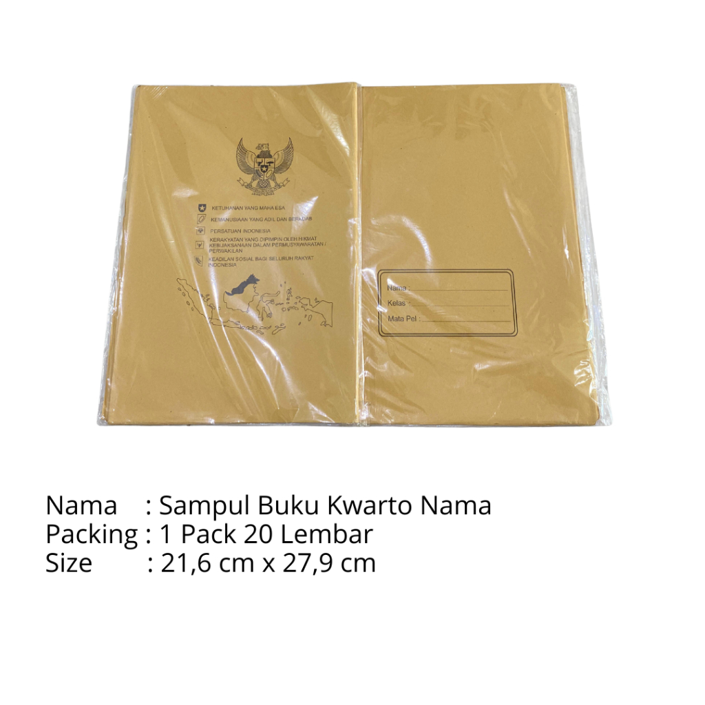 

Sampul Buku Kacang Nama Ukuran Kwarto (ISI 20 LEMBAR)