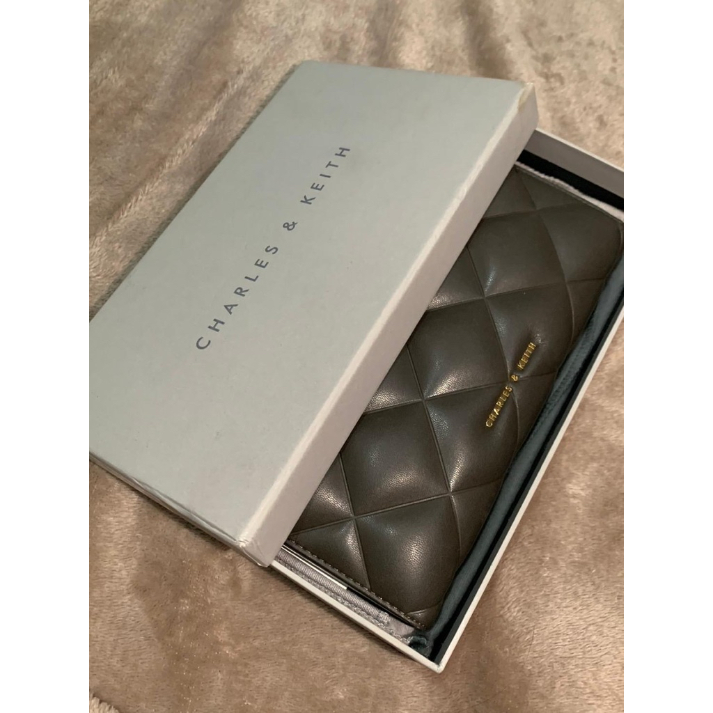 Danika Quilted Long Wallet - Charles & Keith
