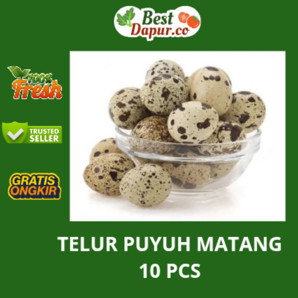 

TELUR PUYUH MATANG -- 10 PCS -- Bess Dapur .Co