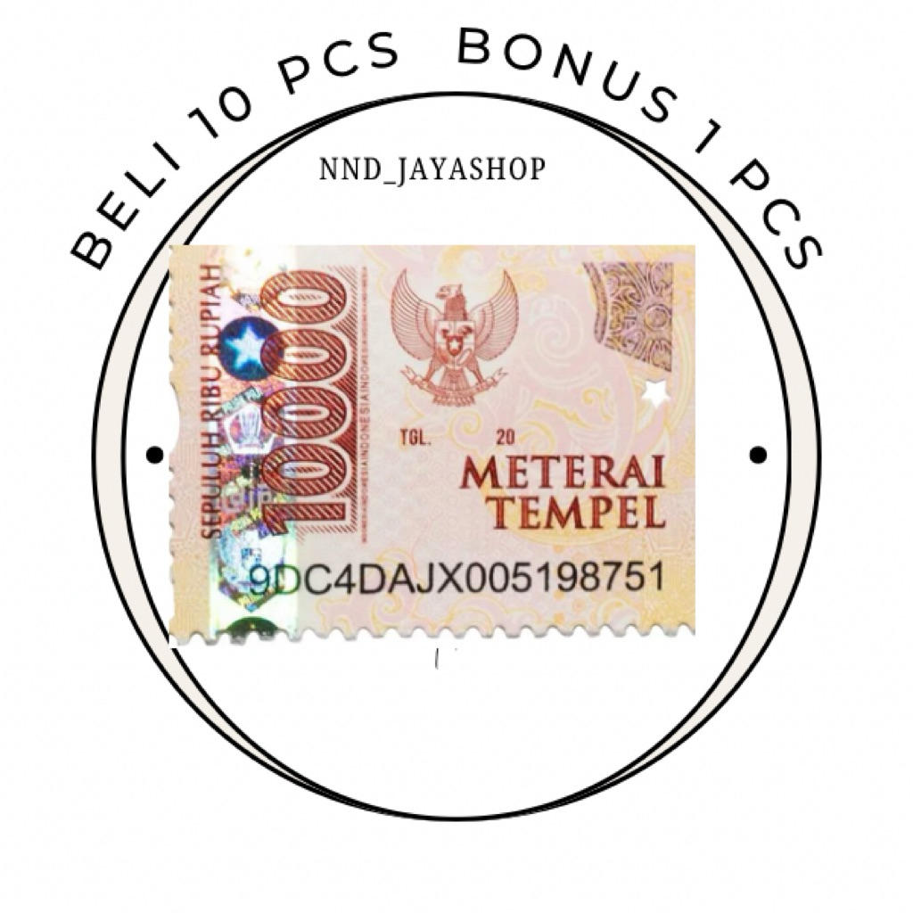 

materai tempel10.000