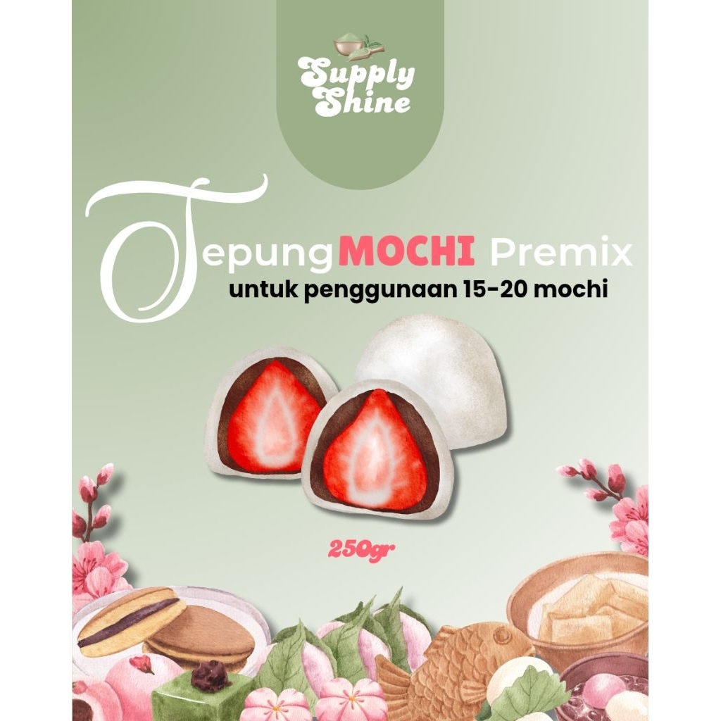 

Tepung Mochi Premix 300gr Siap Pakai | Bisa 15–20 Mochi | Laris 10.000+ Mochi di Kodam Surabaya