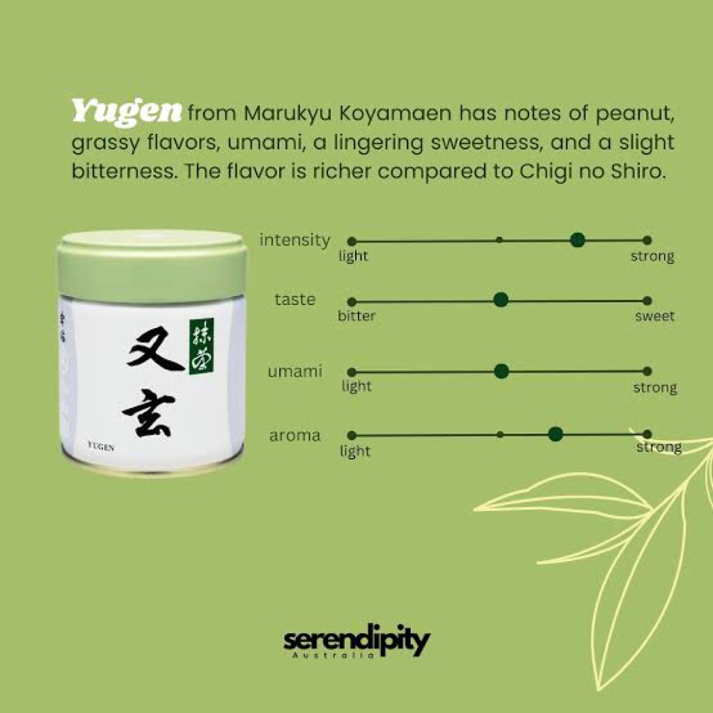 

marukyu koyamaen yugen 20g 40g matcha greentea powder original