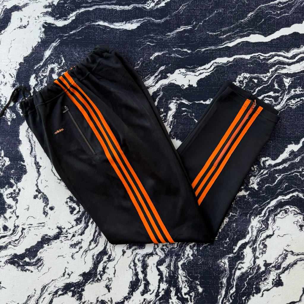 Trackpants vintage adidas descente blackorange