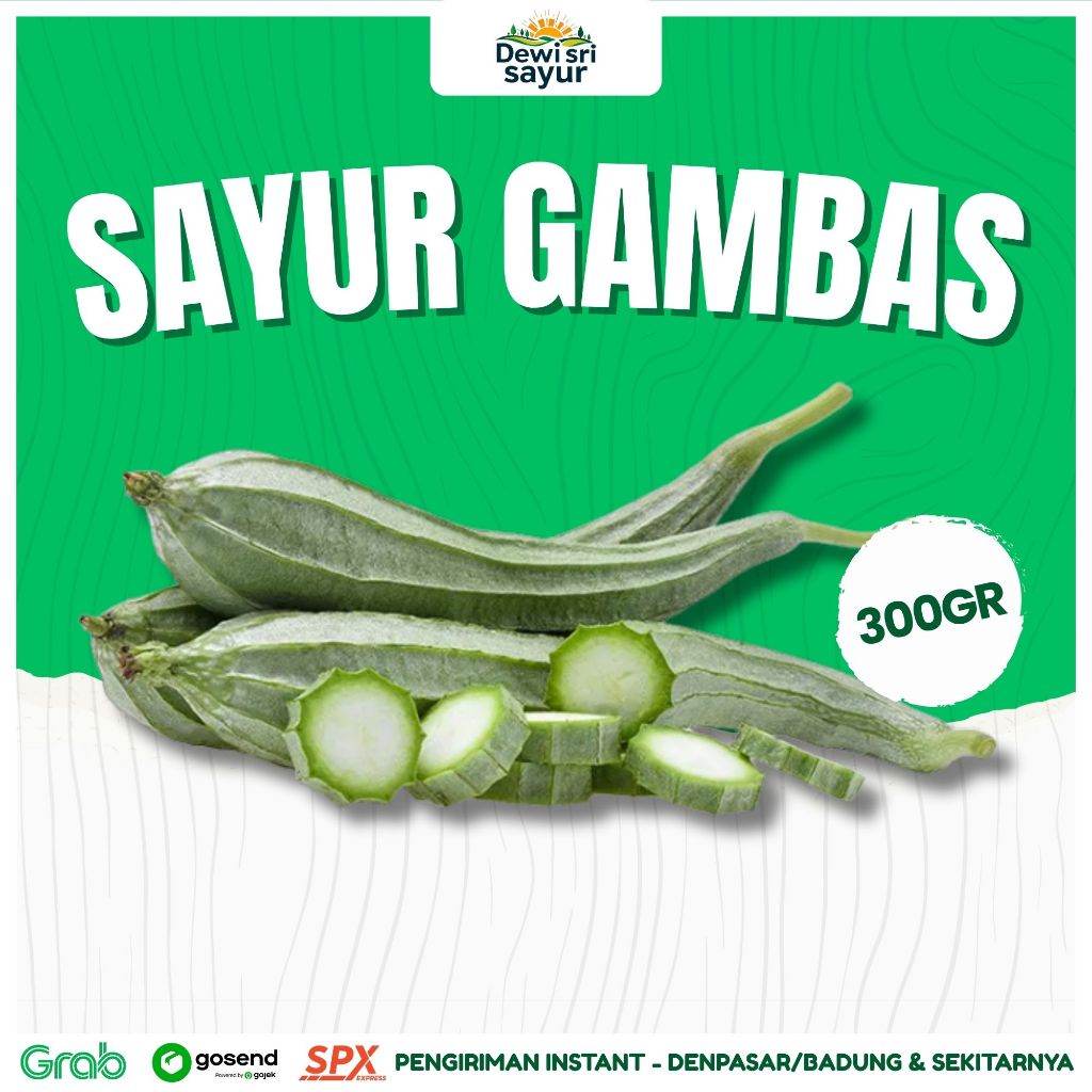 

Sayur Gambas / Oyong 300gr – Dewi Sri Sayur