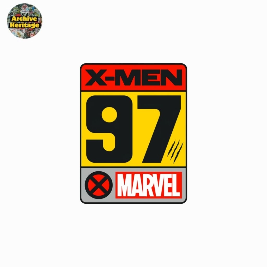 

sticker Marvel X-Men 97 vintage cartoon kartun superhero wolverine movie stiker