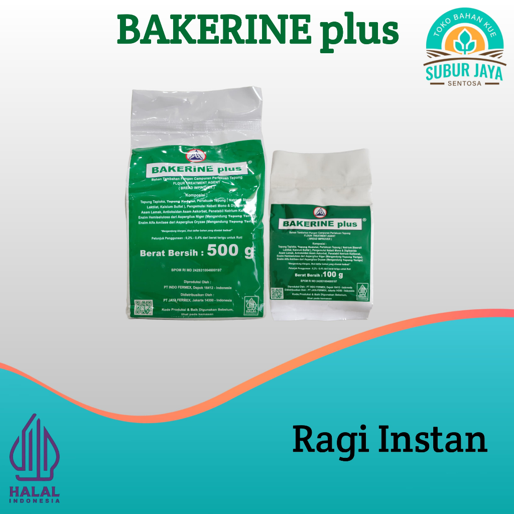 

Ragi Instan BAKERINE plus 100GR/500GR