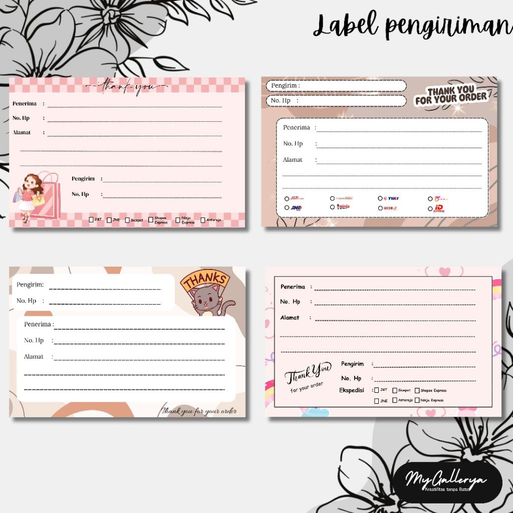 

label pengiriman/stiker pengiriman/stiker olshop