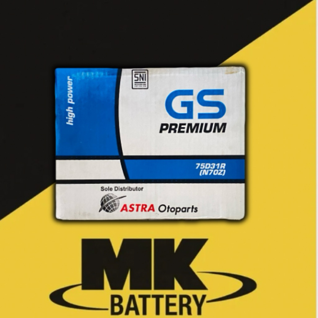 Aki N70Z GS Premium,Aki GS Astra N70Z,GS Premium N70Z 12V,Aki mobil GS N70Z,Aki GS 75Ah N70Z,Aki GS 