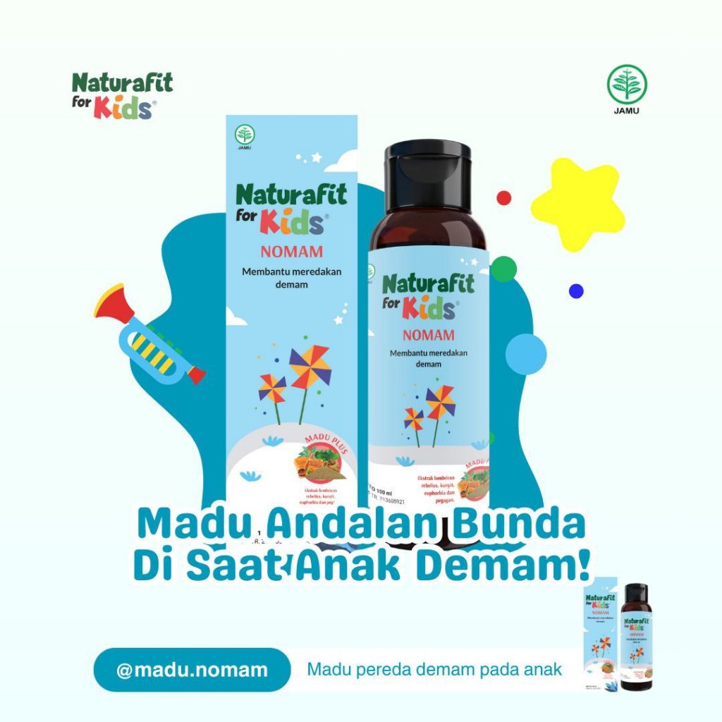 

Madu Penurun Demam Anak NOMAM 100ml Plus Ekstrak Cacing