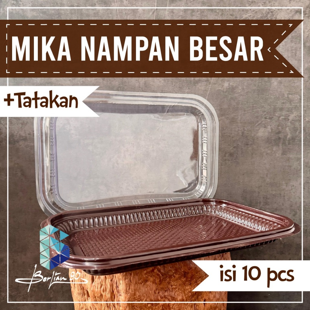 Mika nampan besar tray mika nampan besar mika hantaran kue + tatakan