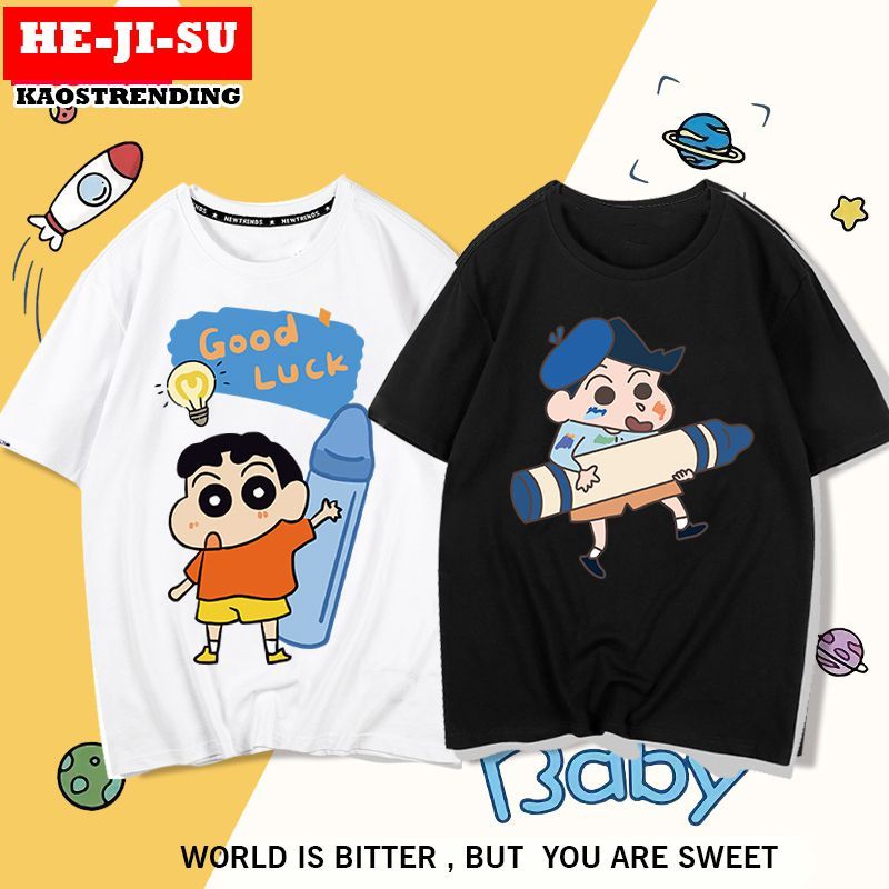 HEJISU Kaos Sinchan Crayon Kaos The Crayon Sinchan Atasan Tshirt Sinchan