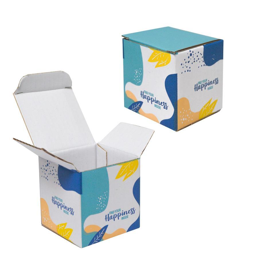 

Kardus Packing Skincare Box Hampers Cry Baby Motif Happiness Ukuran 8x8x8 cm