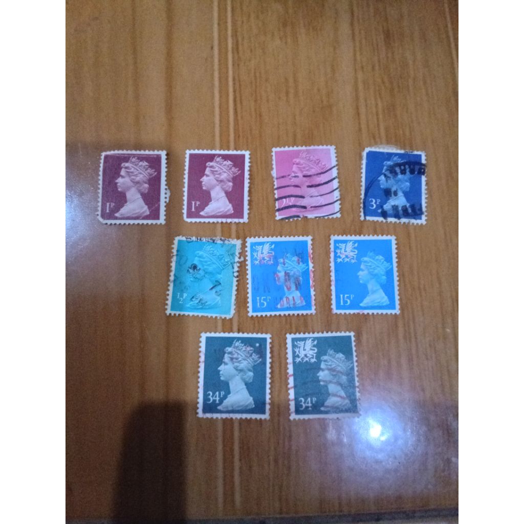 

perangko vintage great britain queen elizabeth II | sepaket