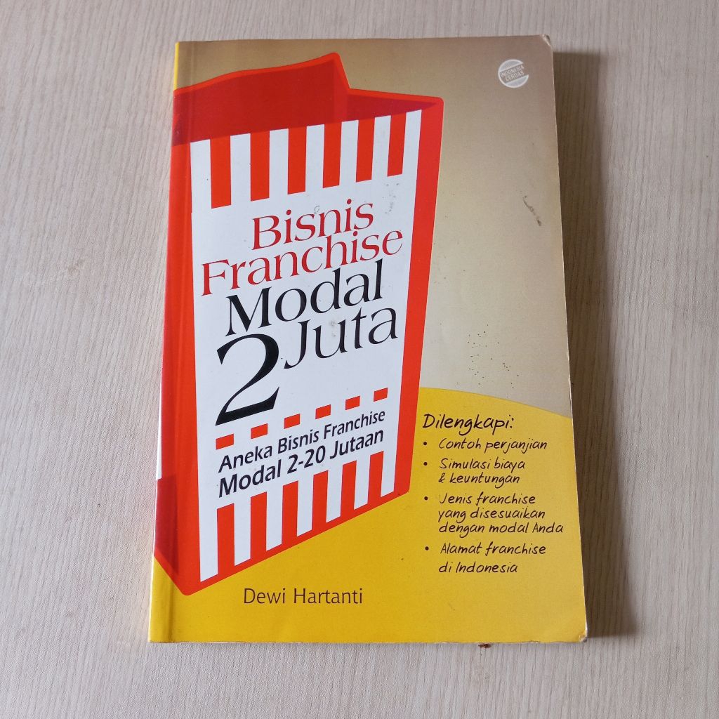 (Preloved) Buku Bisnis Franchise Modal 2 Juta / Buku Ilmu Perbisnisan / Buku Bisnis