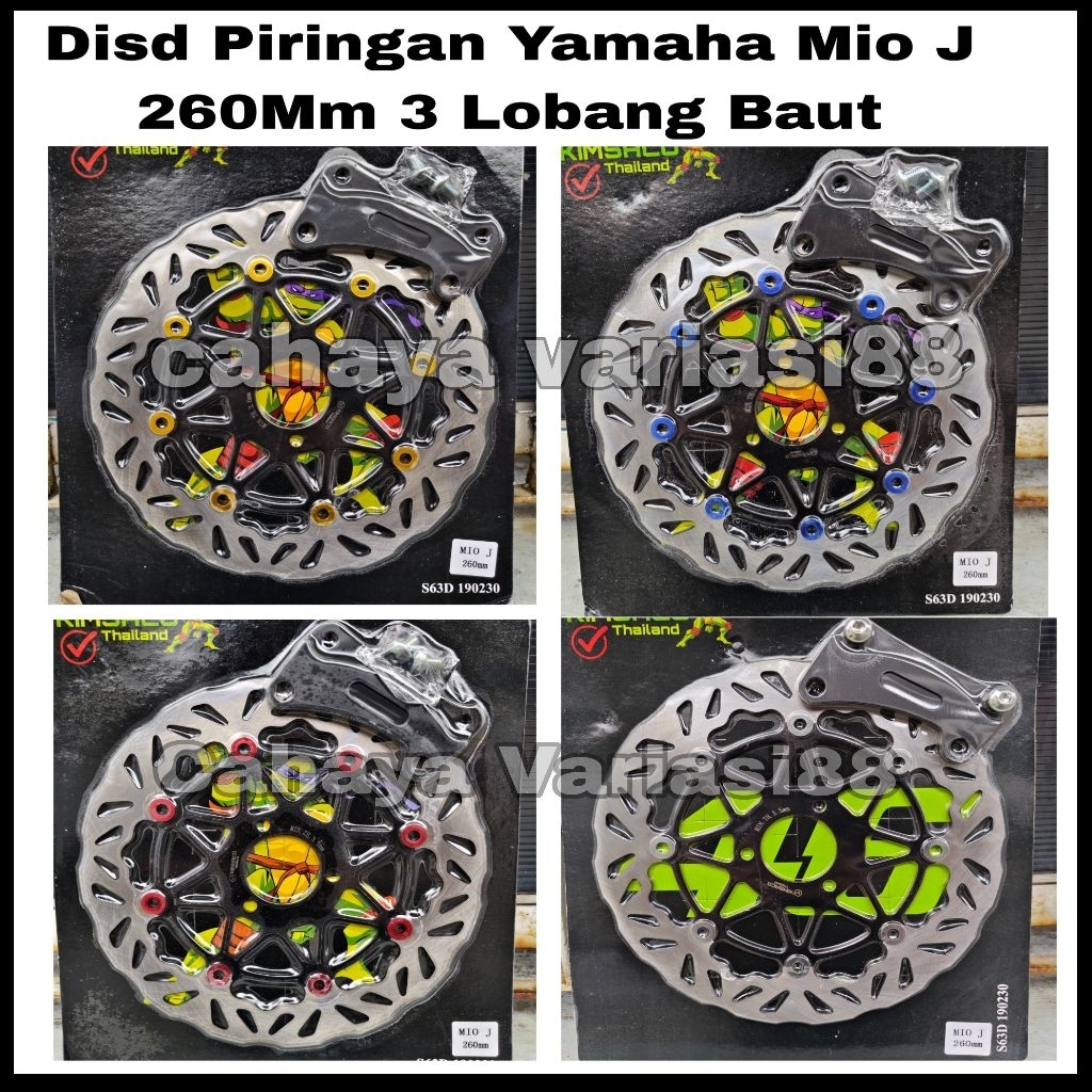 Disd Piringan Cakram Ukuran 260mm 3 Lubang Motor MIO J Motor Mio GT Motor Mio M3 Mio Soul Dll Disd P