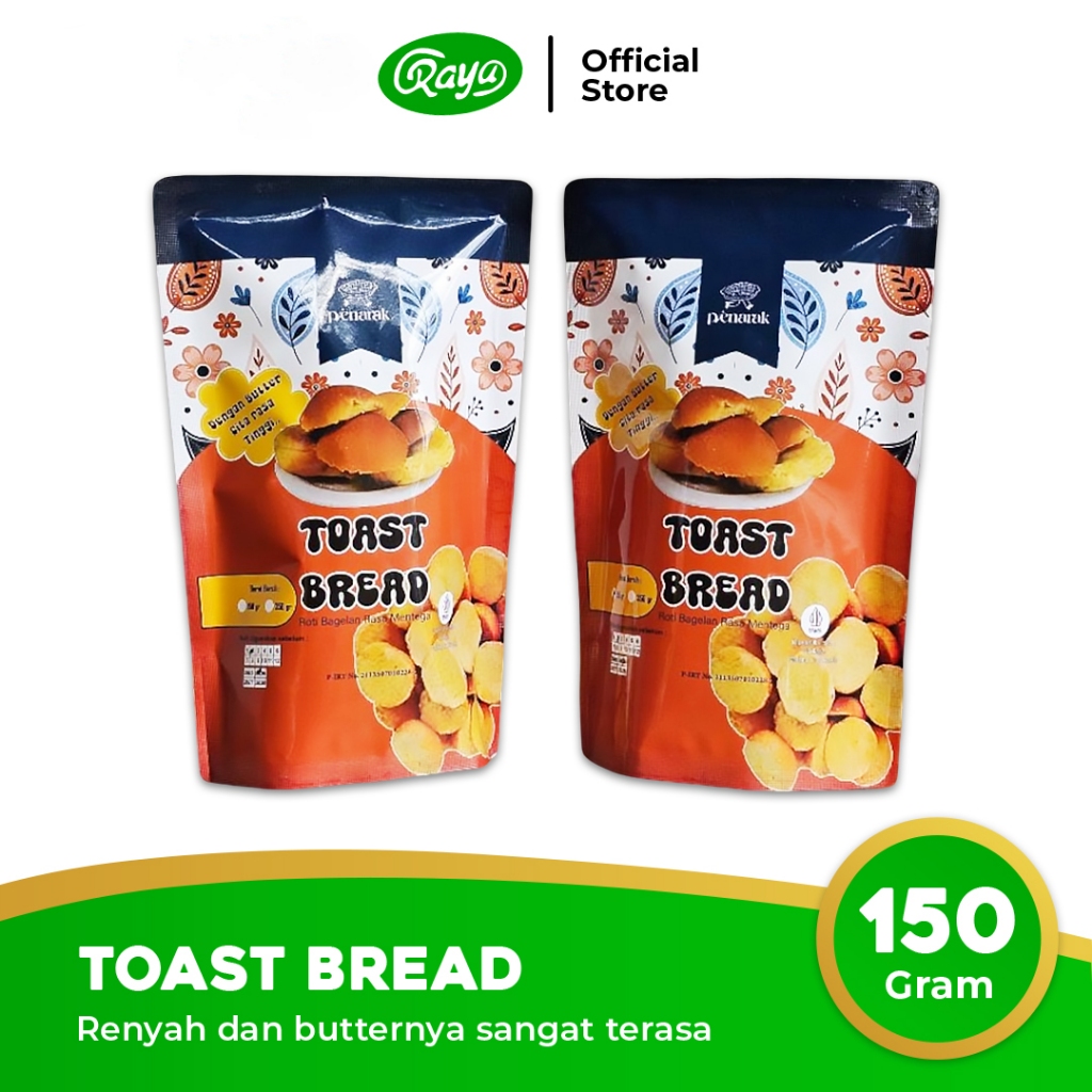 

Pienarak Bagelen Toast Bread - Roti Bagelan Rasa Mentega Butter | Kue Kering Oleh Oleh Khas Malang