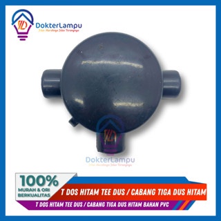 T DOS hitam TEE DUS / Cabang tiga Dus Hitam SAMBUNGAN PRALON