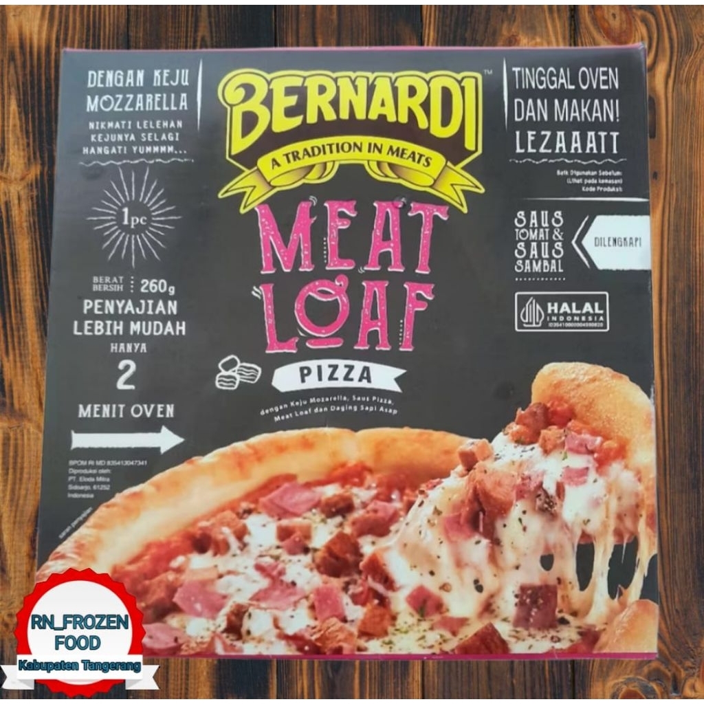 

BERNARDI MEAT LOAF PIZZA KEMASAN 260 GRAM