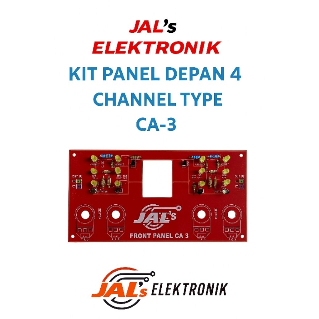 KIT PANEL DEPAN 4 CHANNEL TYPE CA-3 | Panel Box Ampli CA3 JALs
