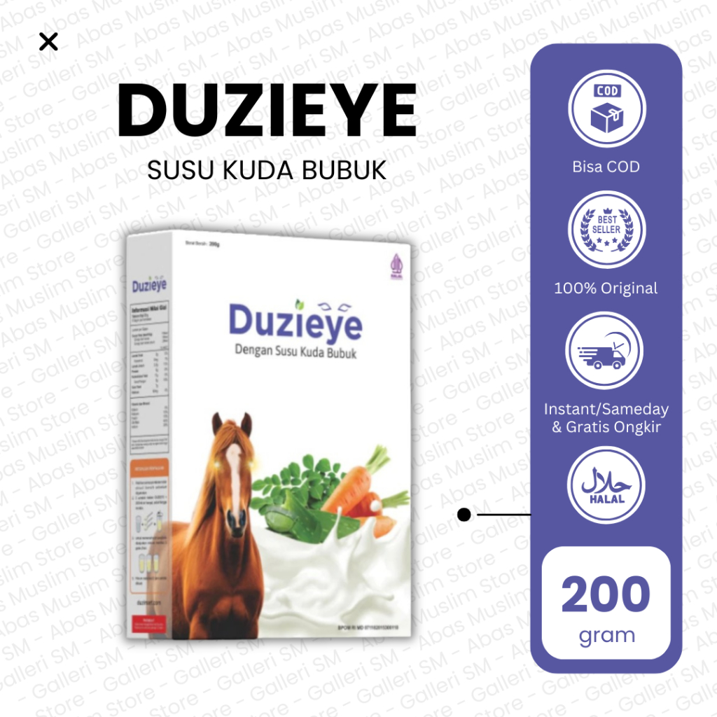 

Duzi Eye Susu Kuda Bubuk Herbal Murni Nutrisi Mata Horse Milk Asli Original