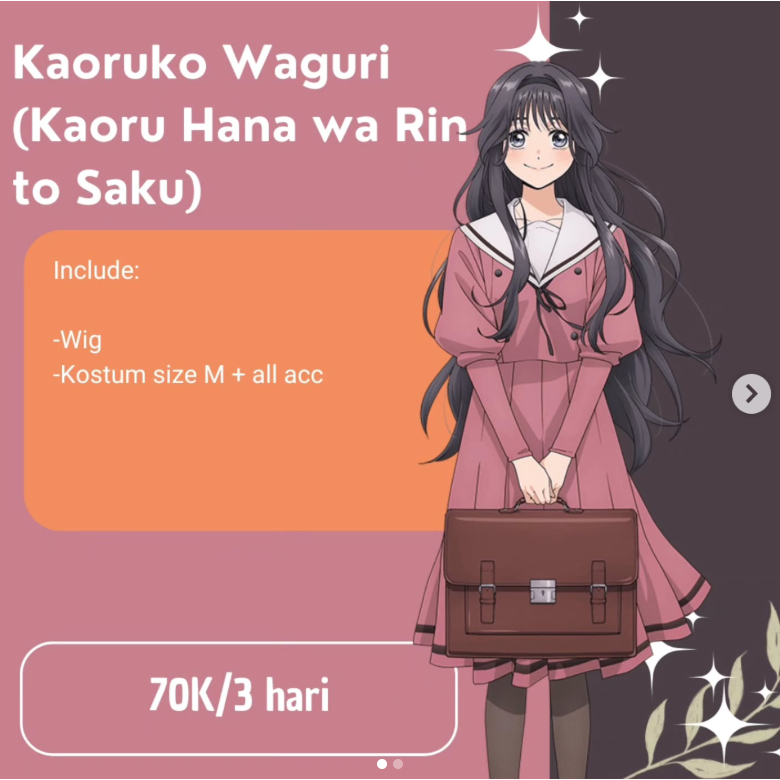 Rental Cosplay Kaoruko Waguri (Kaoru Hana wa Rin to Saku) HazukiRen Rentcos