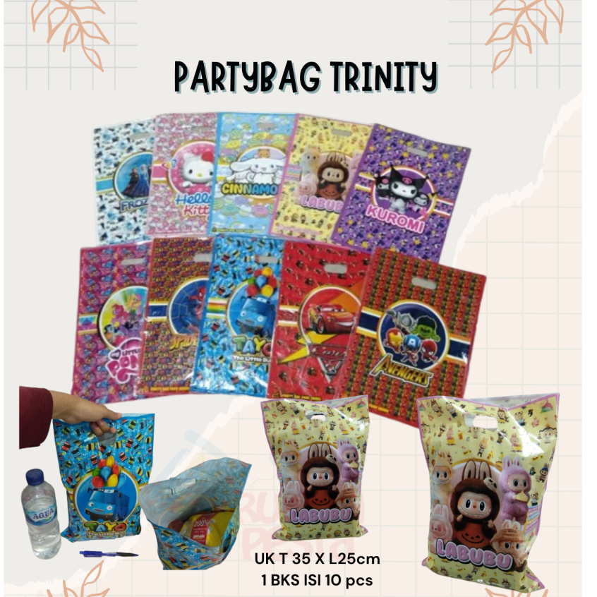 

PARTY BAG PLASTIK PARCEL / Plastik Bingkisan Ulang Tahun Anak