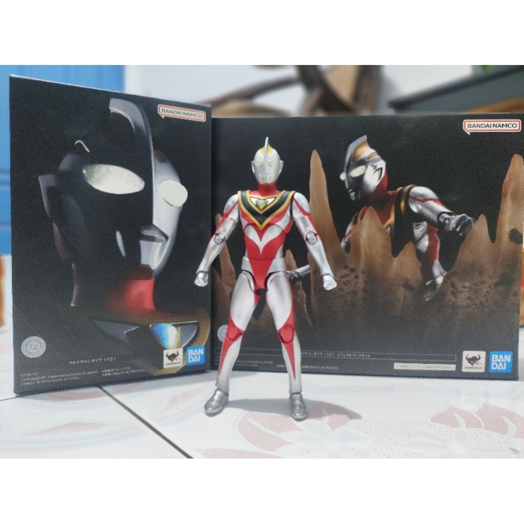 Set Shf SS Ultraman Gaia V2 & Gaia effect part original