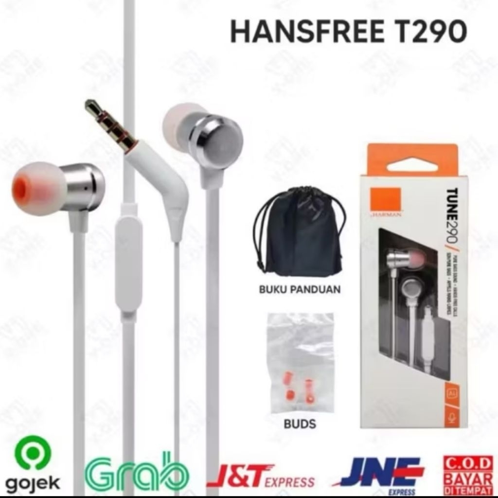 JBL Tune T290 Original Headset Original Hansfree Original