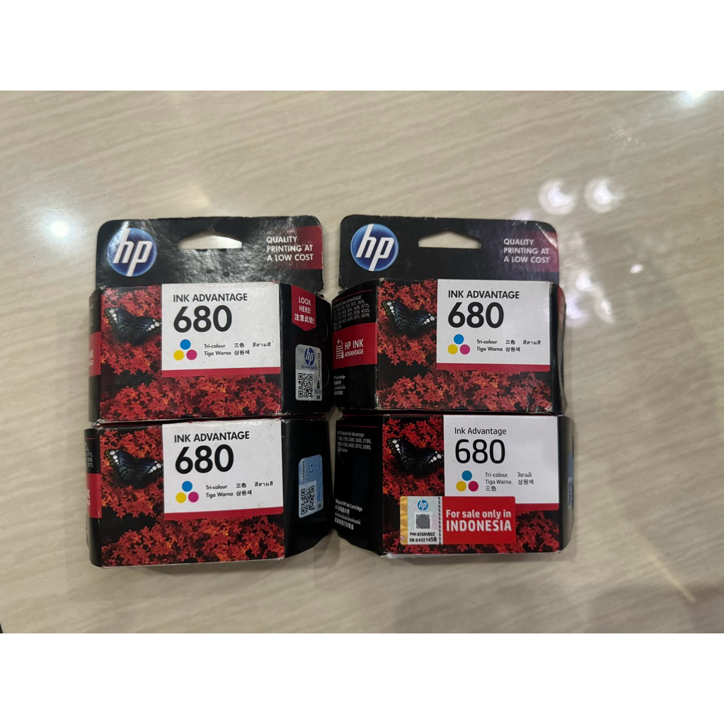 Tinta Cartridge HP 680 Warna/Color Original