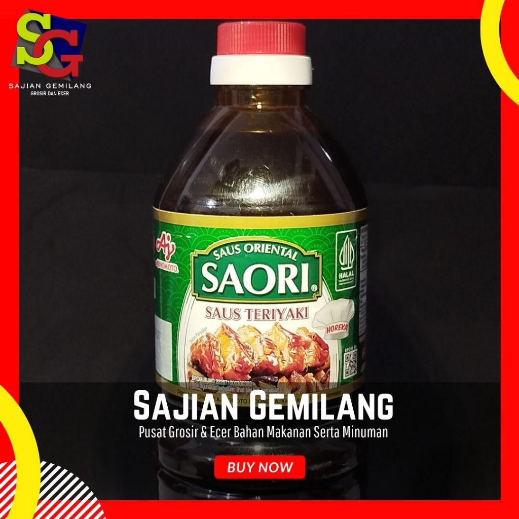 

Saori Saos Teriyaki 1L botol - Grosir Sajian Gemilang