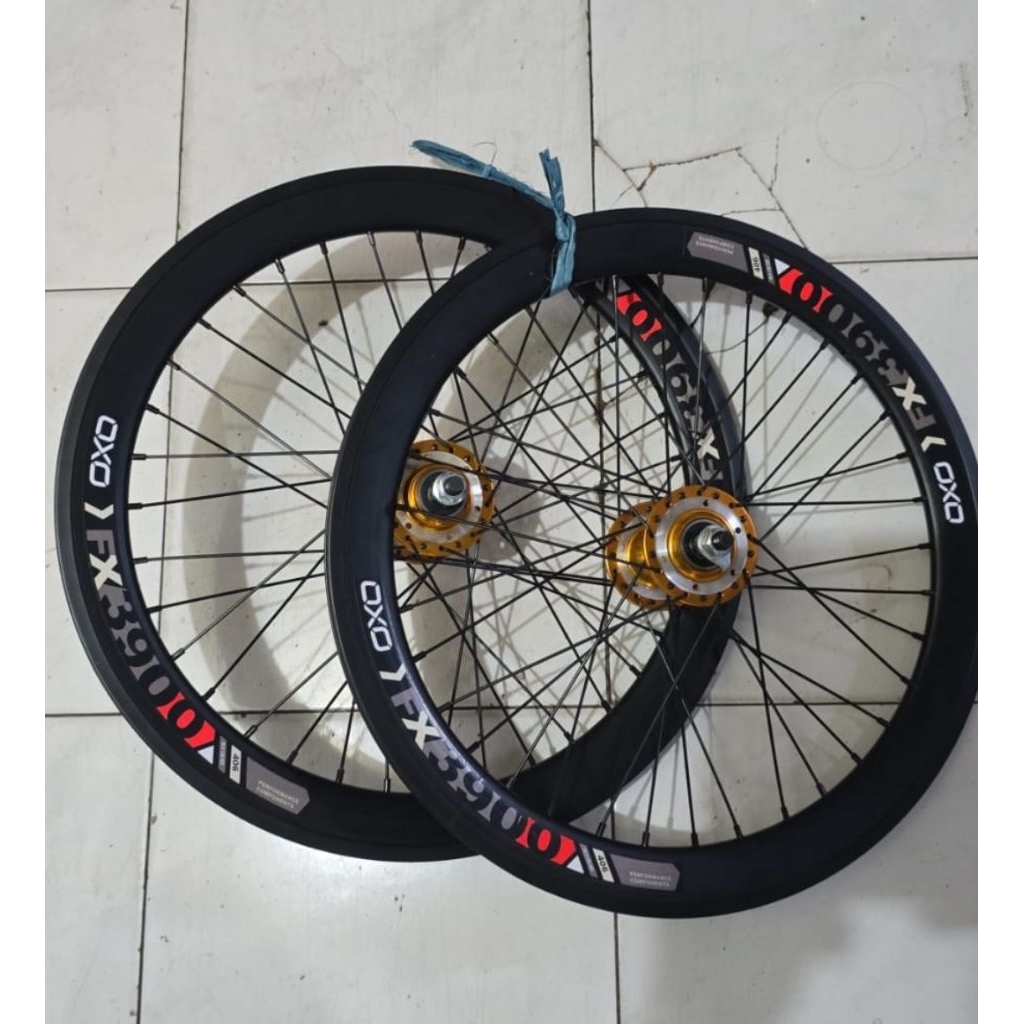 Wheelset BMX 20 inch OXO 4 cm Roda Sepeda Onthel