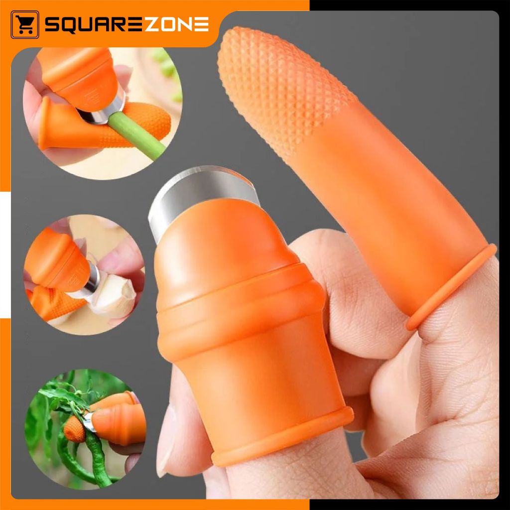 Sarung Jari Jempol Silikon Pisau Sarung Jempol Pemotong Sayur Pelindung Jari HM1047