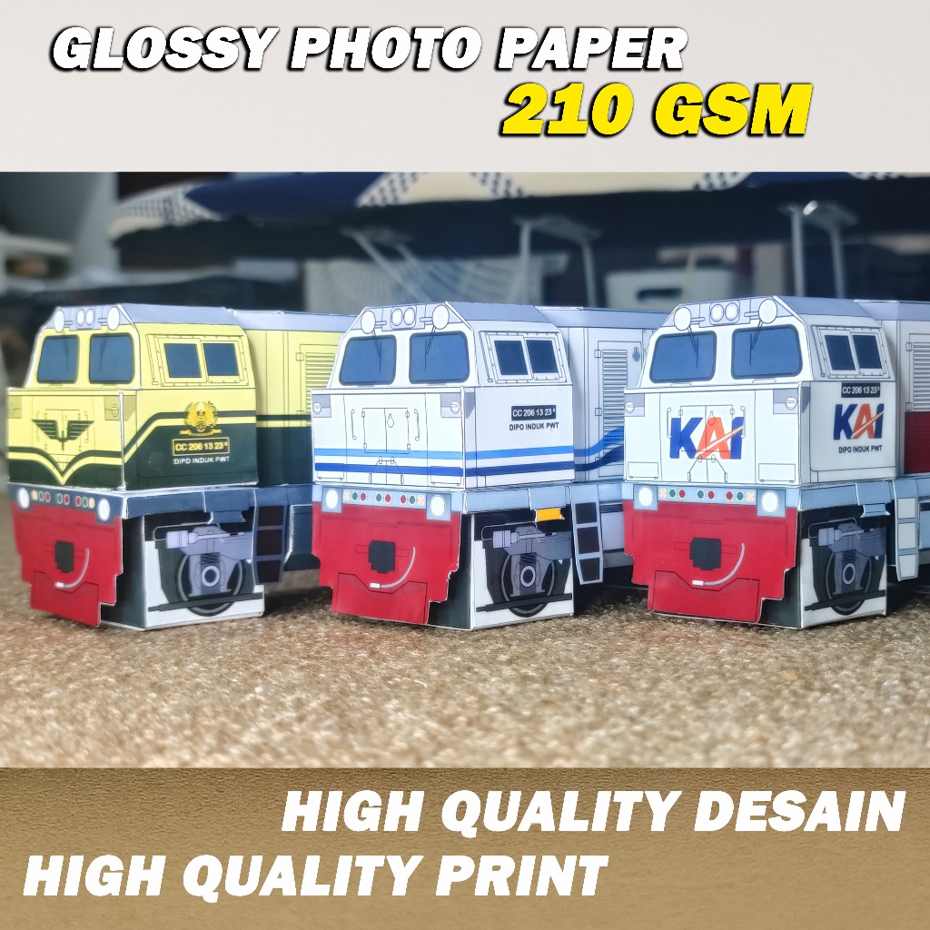 Papercraft Lokomotif Thole Lan Sri Skala 1:55 | Iman Zto